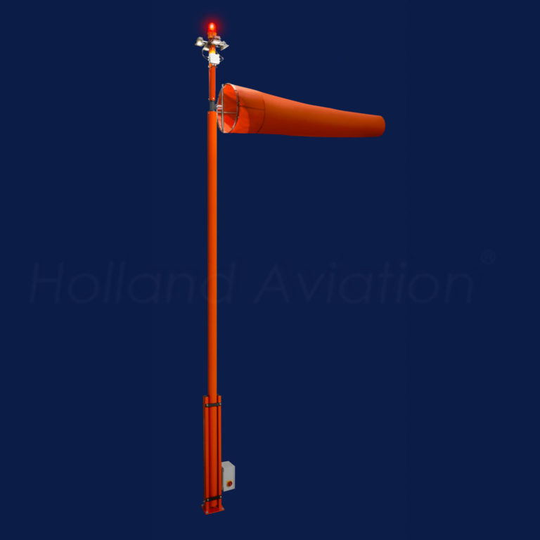 120 RG Windsackanlage mit LED-Außenbeleuchtung - Holland Aviation