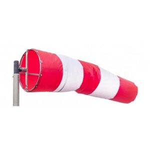 Windsock red white