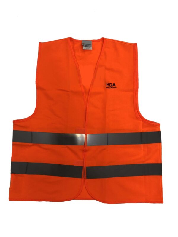 HA-HDA safety vest for good visibility.